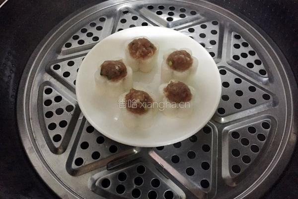 白萝卜盅的做法图解13