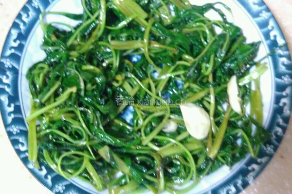 酸脆的空心菜梗炒肉丝的做法图解8