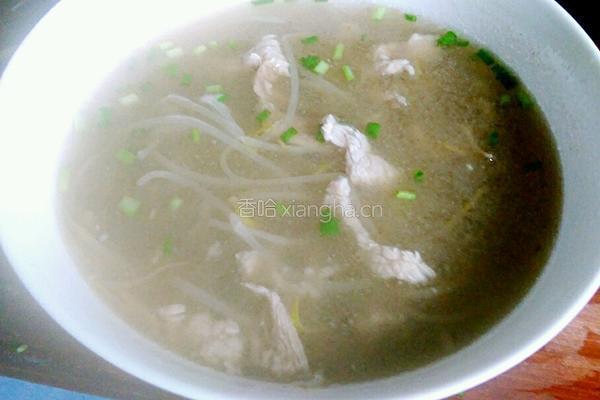 绿豆芽肉丝汤的做法图解11