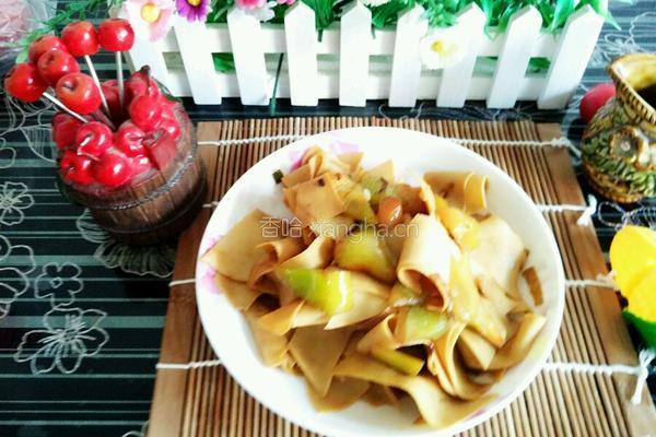 彩椒豆腐皮的做法图解6
