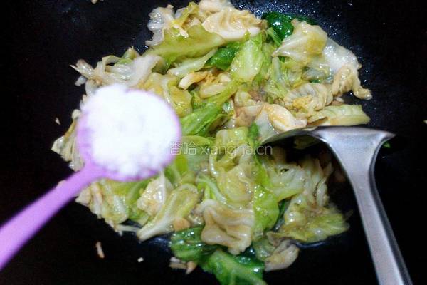 蚝油卷心菜的做法图解6