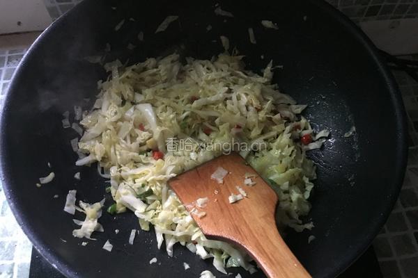 卷心菜炒粉丝的做法图解8