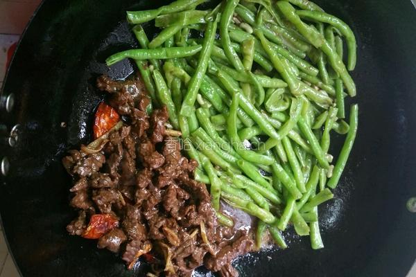 豆角炒牛肉的做法图解11