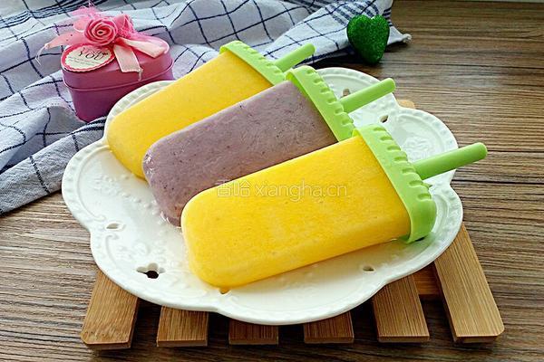 自制雪糕（芒果酸奶和蓝莓酸奶）的做法图解14