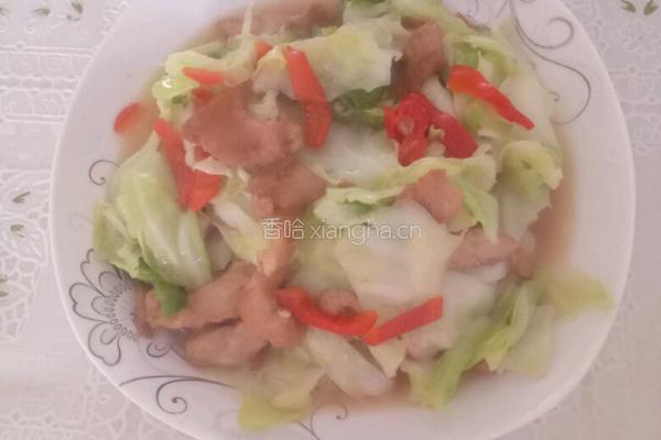 卷心菜炒肉片的做法图解6