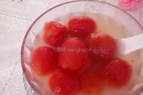 圣女果蜂蜜糖水的做法图解5