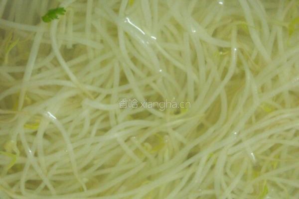 凉拌緑豆芽腐竹的做法图解6