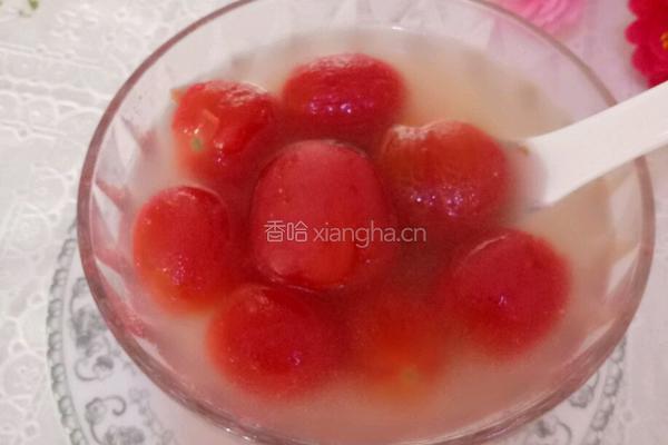 圣女果蜂蜜糖水