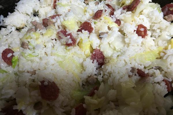 香肠菜饭的做法图解8