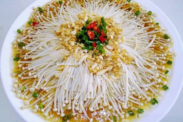蒜蓉蒸金针菇的做法图解5
