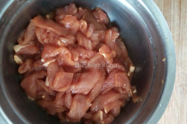 彩椒炒肉的做法图解3