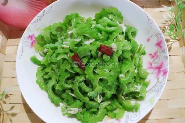 虾皮拌苦瓜