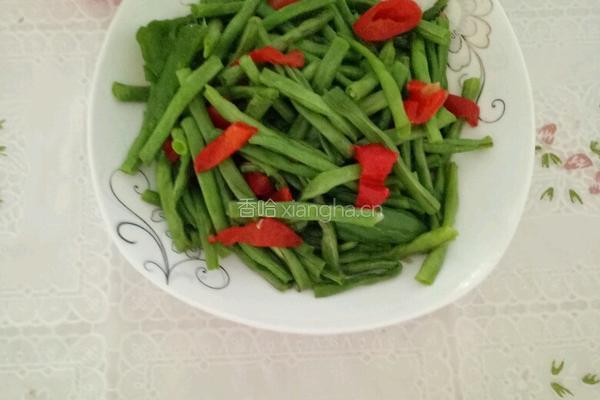 彩椒炒豇豆的做法图解5