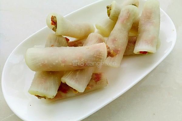 三鲜白萝卜卷的做法图解11