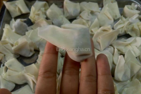 自制云吞（内附云吞包法)的做法图解7