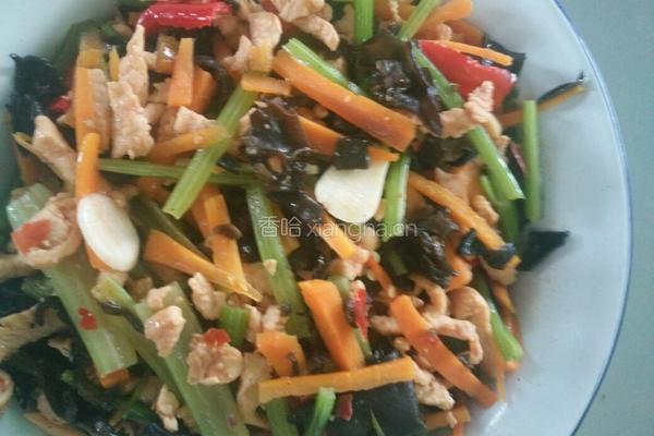 鸡肉三丝的做法图解4