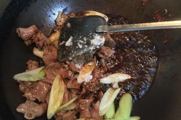 葱爆羊肉的做法图解8