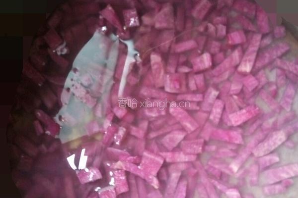 紫薯 甜酒鸡蛋 粥的做法图解3