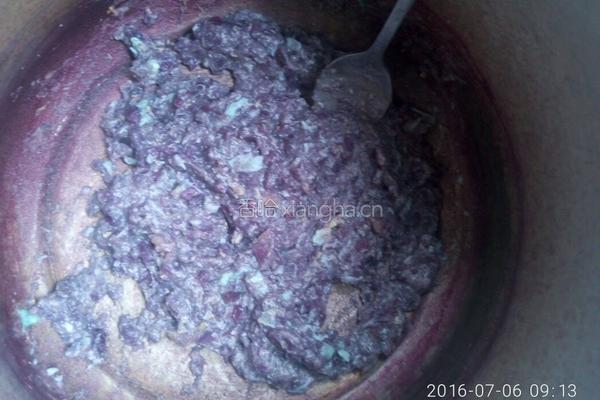 紫薯 甜酒鸡蛋 粥的做法图解5