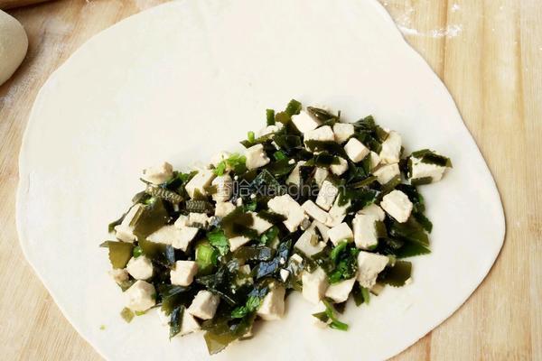 海带豆腐馅饼的做法图解4