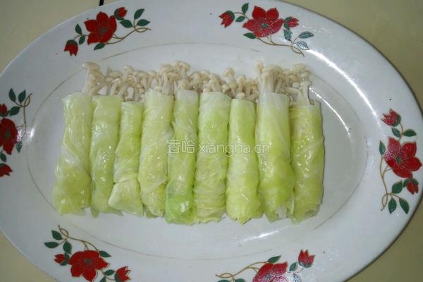 卷心菜卷金针菇的做法图解8