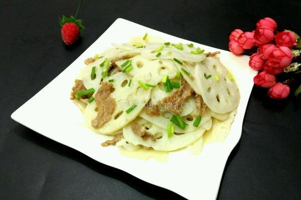 肉片炒莲藕的做法图解6
