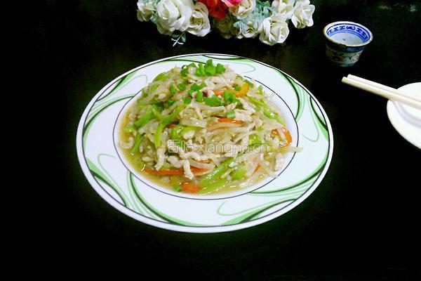 白萝卜丝炒肉丝的做法图解18