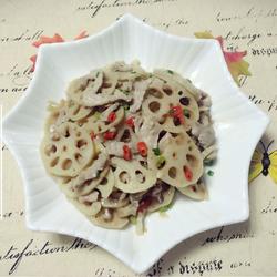 藕片炒瘦肉的做法[图]