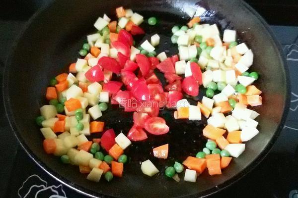 蔬菜焗饭的做法图解7
