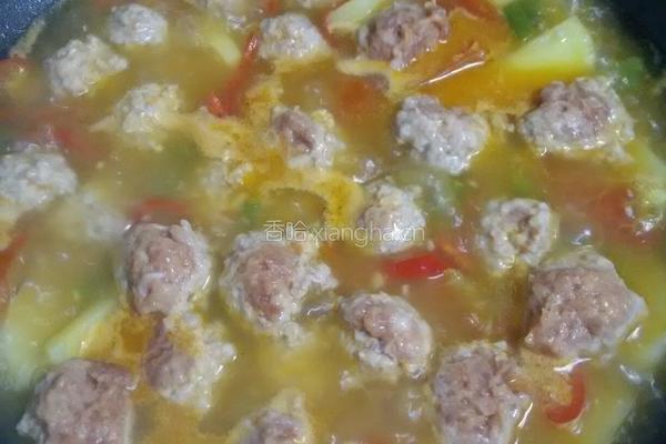西红柿土豆煮肉丸的做法图解13
