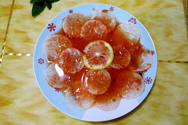 冰花白萝卜片