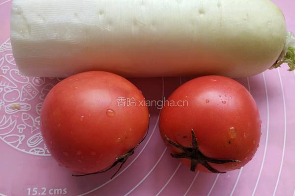 冰花白萝卜片的做法图解1