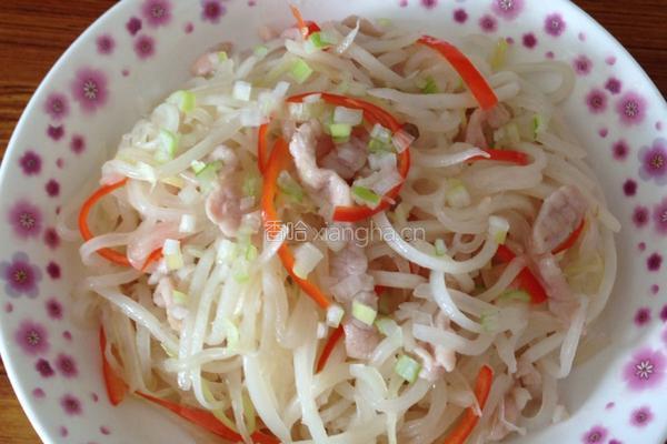 萝卜丝炒肉的做法图解5