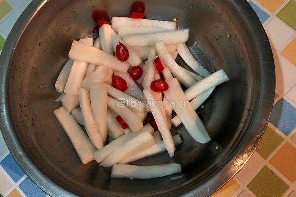 酸甜爽口白萝卜的做法图解6