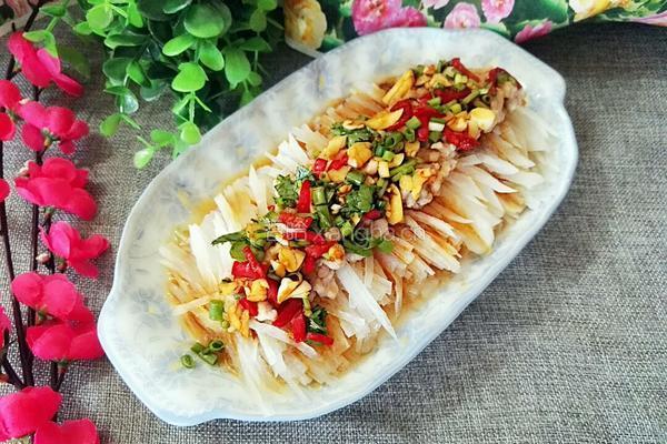 蒸肉末白萝卜丝的做法图解9