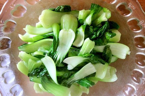 彩椒炒虾仁油菜的做法图解6
