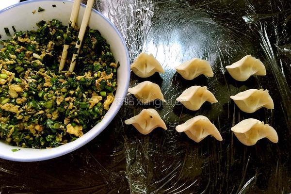 韭菜鸡蛋饺子的做法图解5