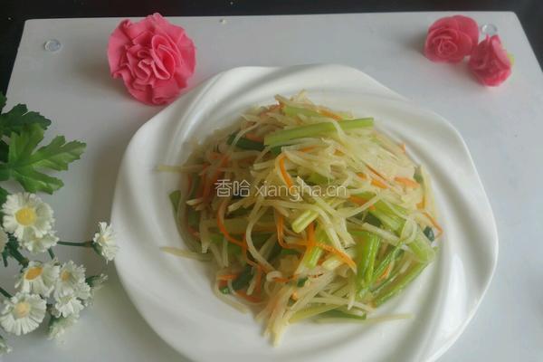 素炒三丝的做法图解5