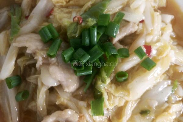 白菜溜肉片的做法图解9