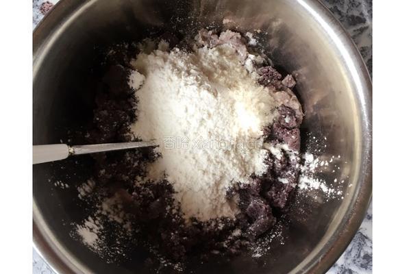 黑米豆渣饼的做法图解2