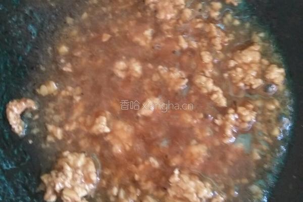 肉沫生菜的做法图解3