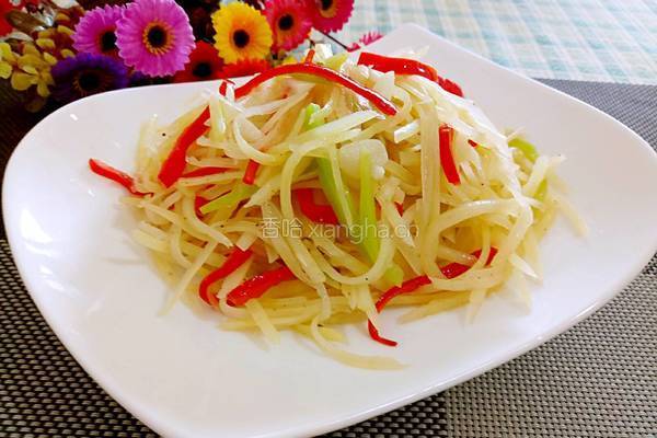 彩椒炒土豆丝