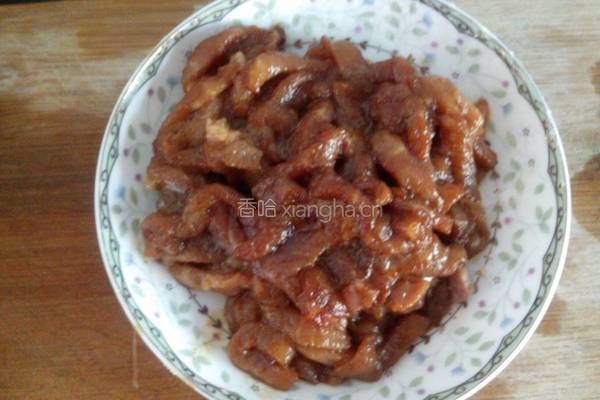 韭黄豆芽炒肉丝的做法图解2