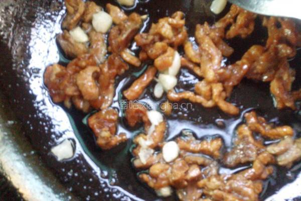 韭黄豆芽炒肉丝的做法图解6