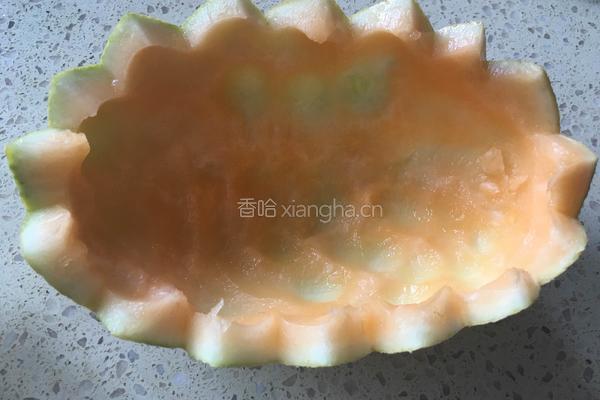 哈密瓜酸奶盏的做法图解6