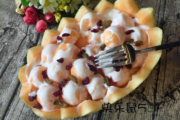 哈密瓜酸奶盏的做法图解10