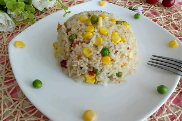 三色炒饭的做法图解9