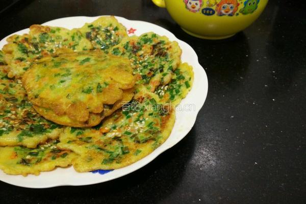 韭菜鸡蛋饼的做法图解10