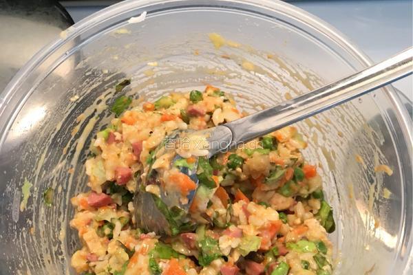 香煎土豆米饭饼的做法图解6