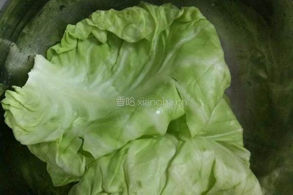 卷心菜包肉的做法图解1